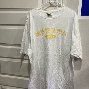 White Delta Delta Delta Men's Shirt